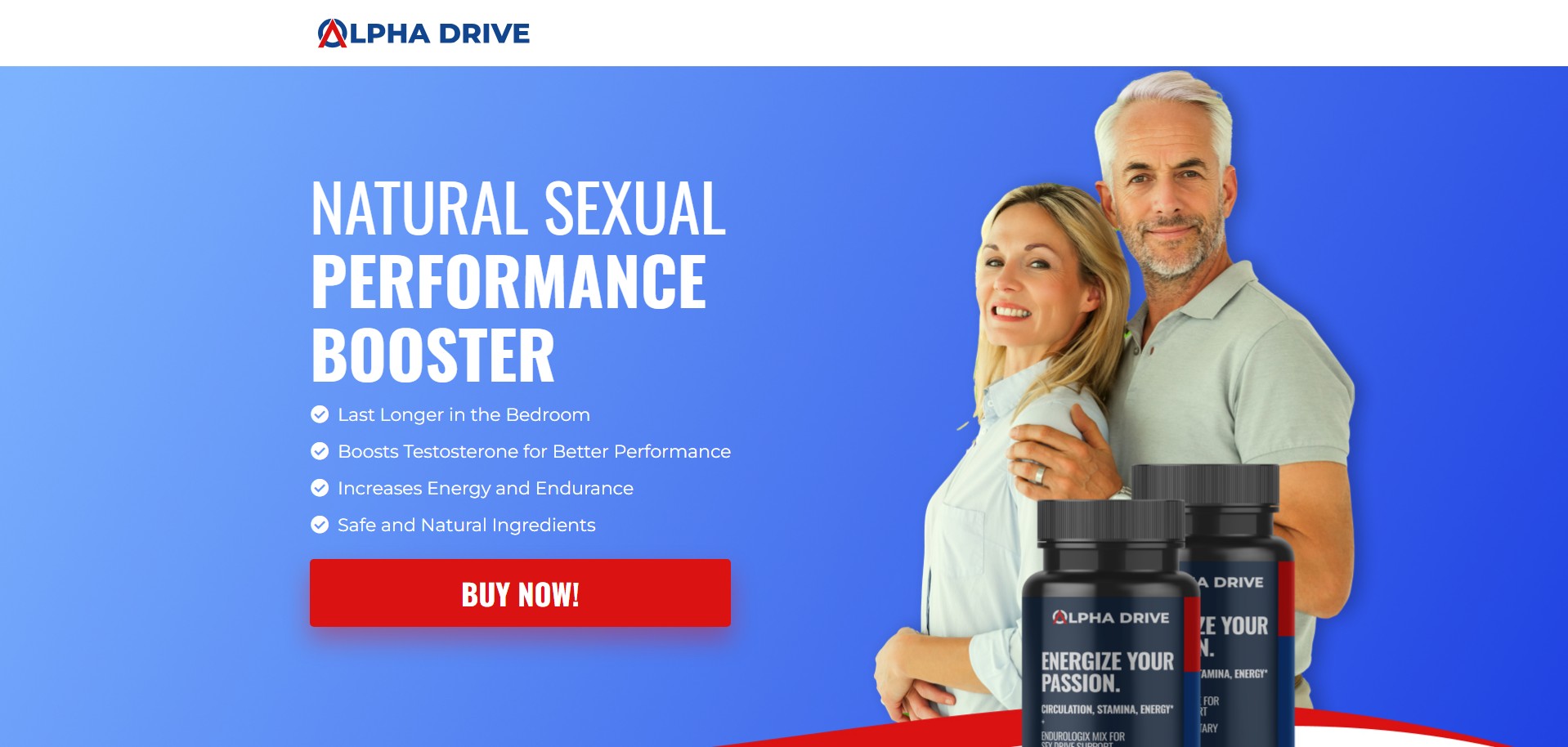 Alpha Drive - Including Checkout Event Tracking - (Nutra / Male) - [US, FR, CA, DE, UK, AU + 187 more]